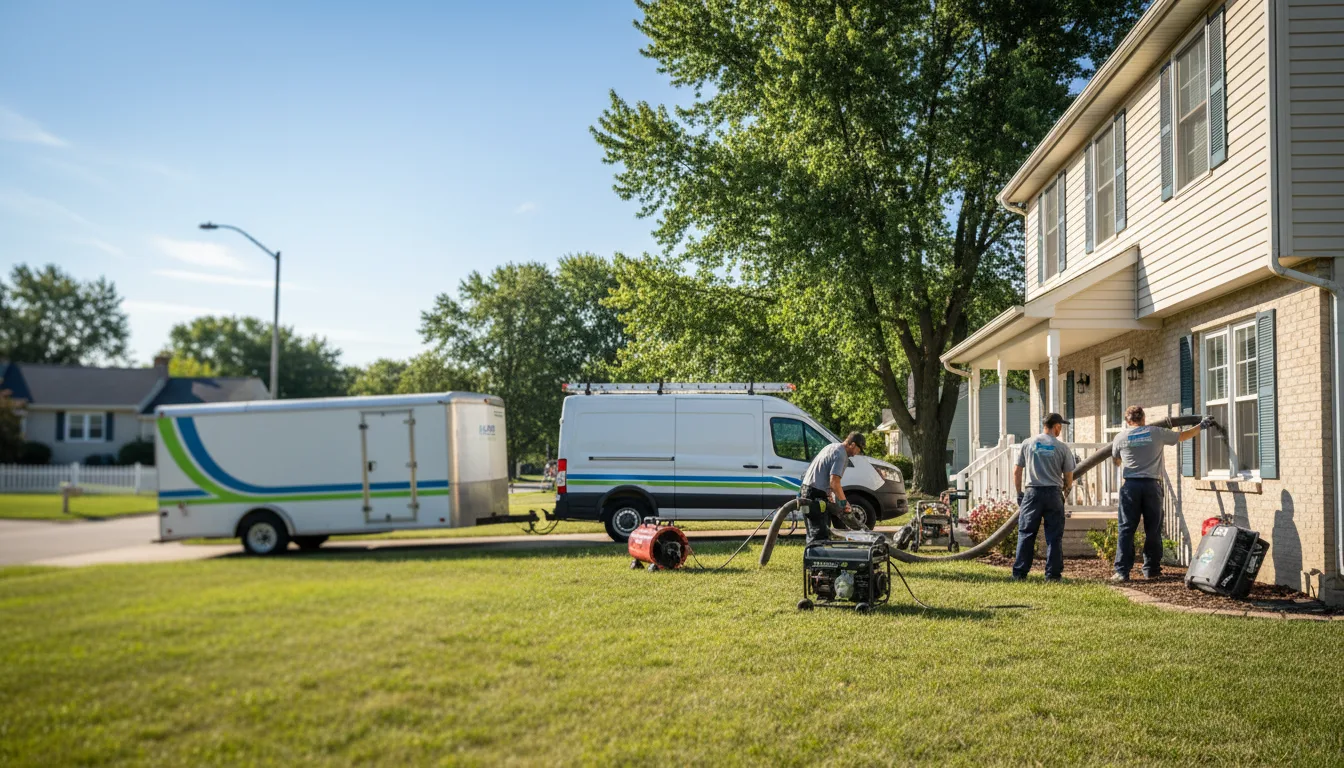 Flooded Basement Restoration And Cleanup With Repair in Jerome, MI near me